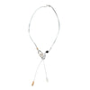 000 (Long) Silver Leather Statement Necklace