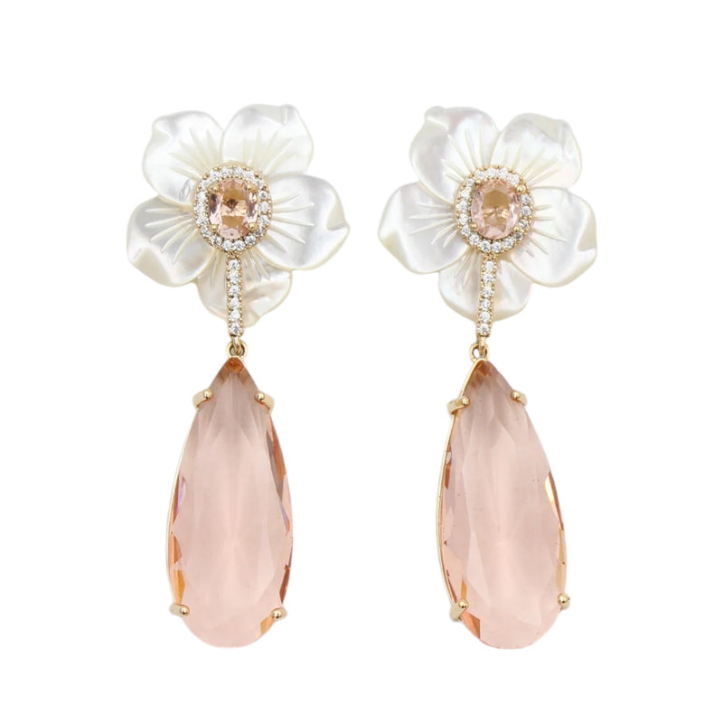 023 Shell Flower Statement Earrings