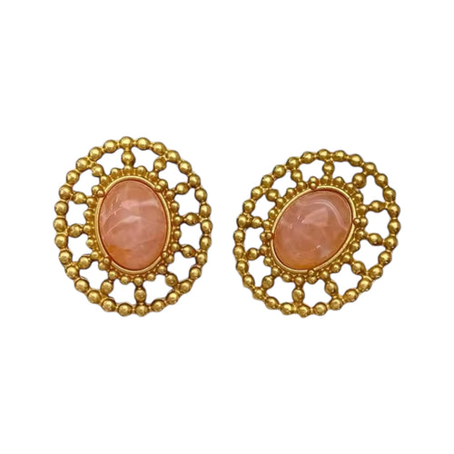 024 Peach Vintage Earrings