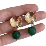 035 Petite Green Earrings