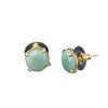 038 Green Aventurine Studs