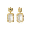 041 Clear Crystal Statement Earring