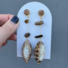 050 Baroque Pearl Drop Statement Earrings