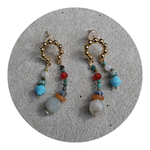 076 Multi-Beaded Earrings