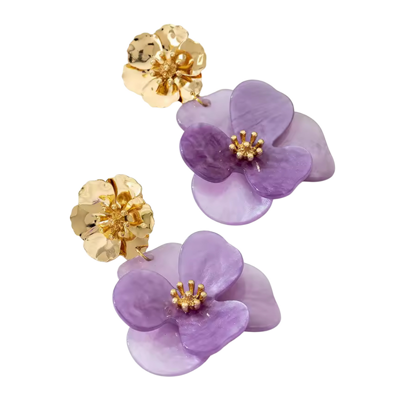 Moira Lilac Magnolia Statement Earrings *EARLY-OCT*