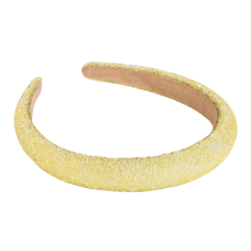 Sparkle Padded Headband, Lemon *EARLY-OCT*