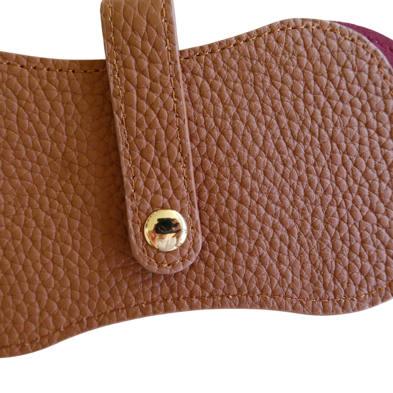 Kris Leather Glasses Case, Tan *2-3 WEEKS FROM ORDER*