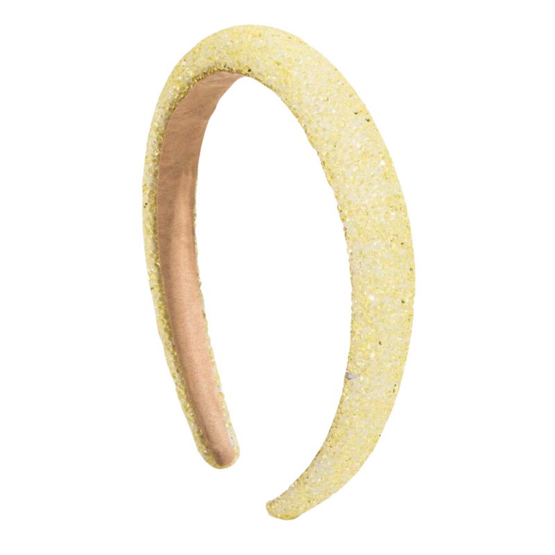 Sparkle Padded Headband, Lemon *EARLY-OCT*