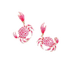 Crabbie Statement Earrings, Pink *EARLY-OCT*