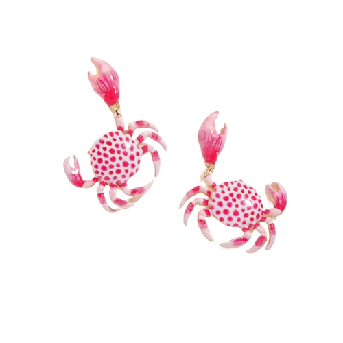 Crabbie Statement Earrings, Pink *EARLY-OCT*