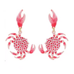 Crabbie Statement Earrings, Pink *EARLY-OCT*