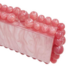 Bubble Acrylic Clutch, Pearl Pink *EARLY-OCT*