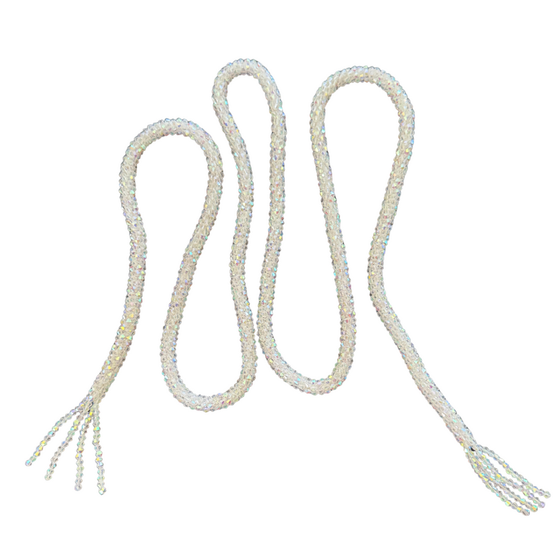 Marg Wrap Beaded Necklace / Belt (165cm),White