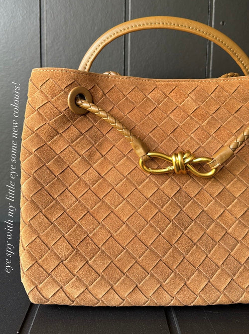 PL (Small), Cognac Suede