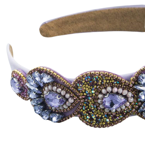 Cecilia Lilac Beaded Headband *EARLY-NOV*