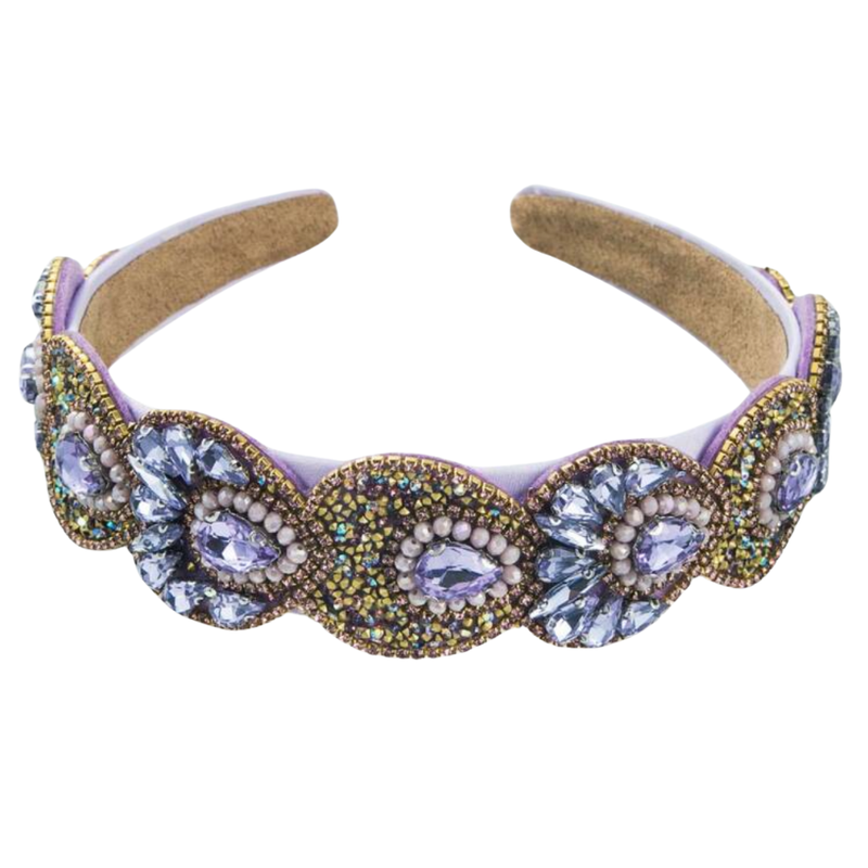 Cecilia Lilac Beaded Headband *EARLY-NOV*