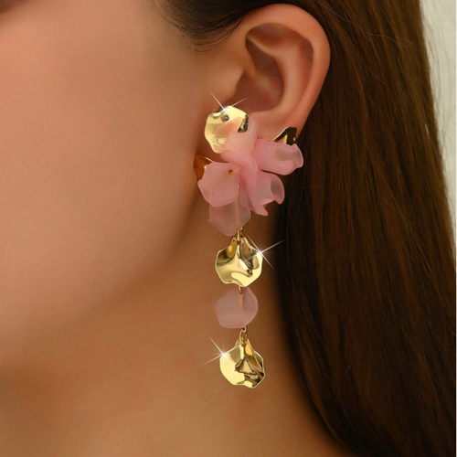 Annabelle Petal Statement Drop Earrings