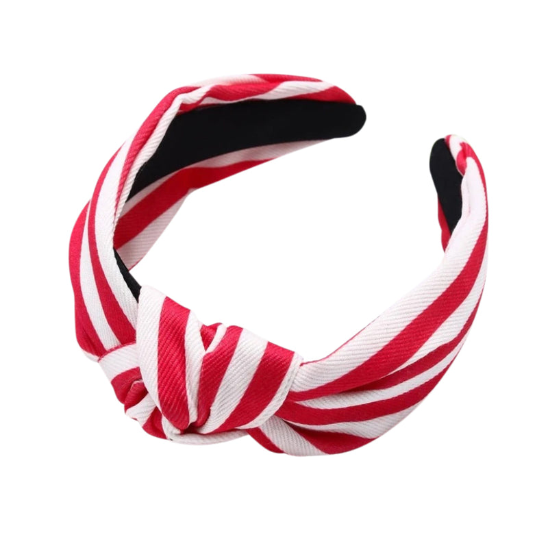 Candy Cane Strip Headband, Berry