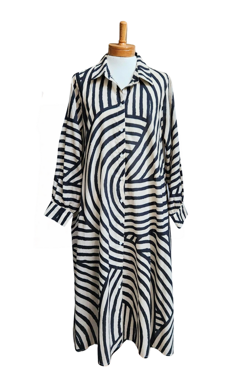 Coffee Stripe, Dress *AUG/SEPT DELIVERY*