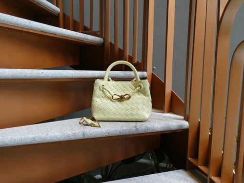DEMI Mini Weave Bag, Lemon