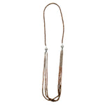 0005 Beaded 2-IN-1 Necklace, Bronze