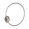 Georgina Silver Elastic Hair Tie