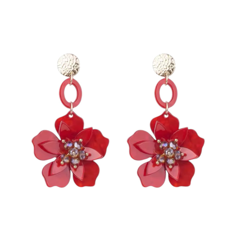 Keeley Strawberry Floral Statement Earrings *END-NOV*