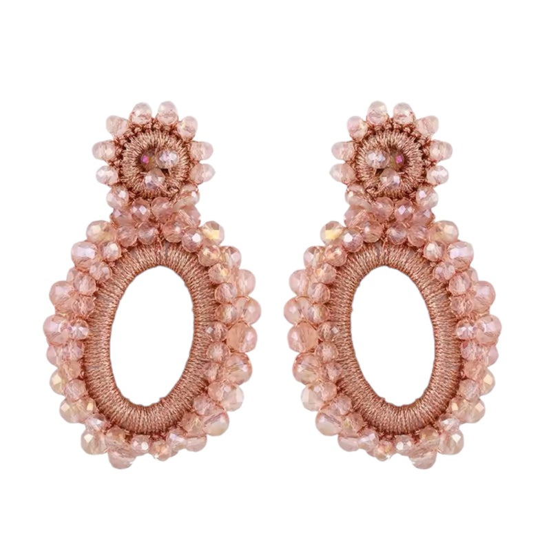 Belle Rose Beaded Statement Earrings *END-NOV*