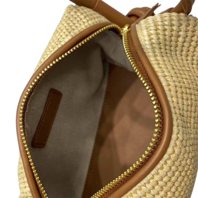 TAYLOR, Raffia Multi-Way Bag in Tan *EARLY-SEPT*