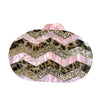 Leopard, Gold + Pink Aztec Acrylic Clutch