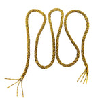 Marg Wrap Beaded Necklace / Belt (165cm), Antique Gold