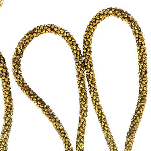 Marg Wrap Beaded Necklace / Belt (165cm), Antique Gold