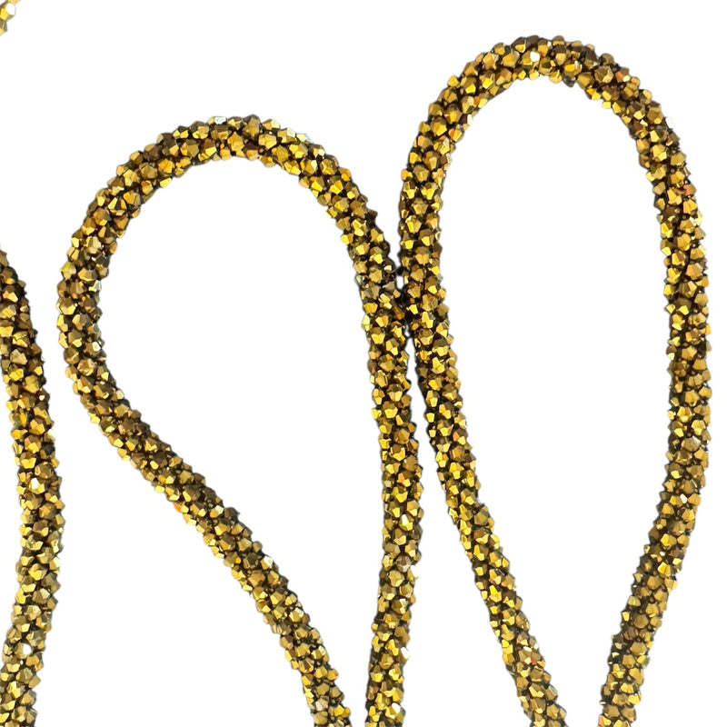 Marg Wrap Beaded Necklace / Belt (165cm), Antique Gold