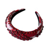 Paddy Red Statement Headband, Black