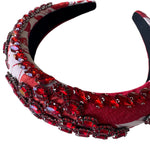 Paddy Red Statement Headband, Black