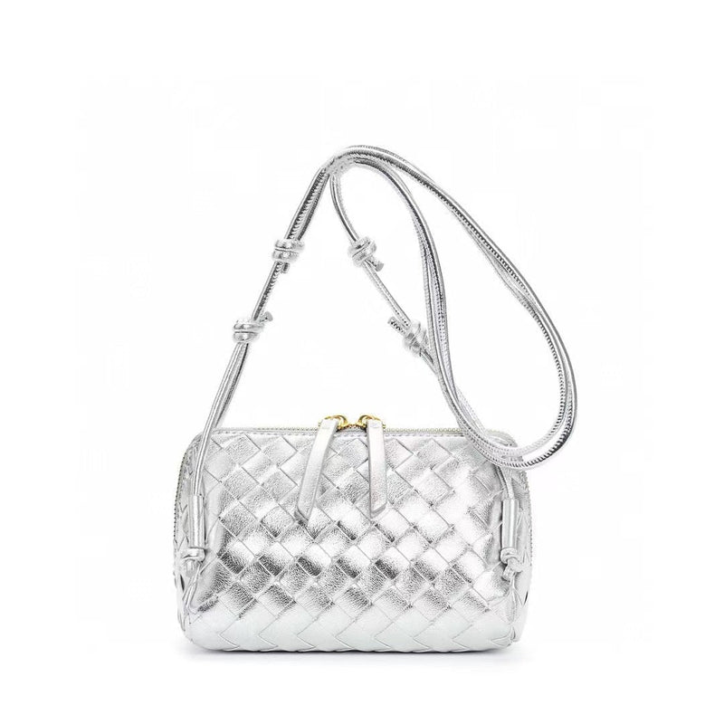 PETRA Triangle Crossbody Bag, Silver