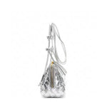 PETRA Triangle Crossbody Bag, Silver