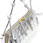 PETRA Triangle Crossbody Bag, Silver