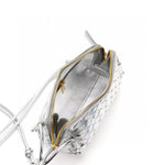 PETRA Triangle Crossbody Bag, Silver