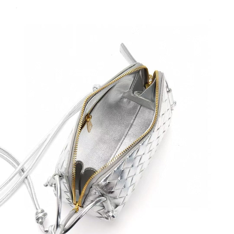 PETRA Triangle Crossbody Bag, Silver