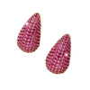 Vaneta Pink Crystal Drop Earrings