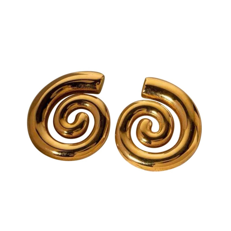 Doja Swirl Gold Earrings