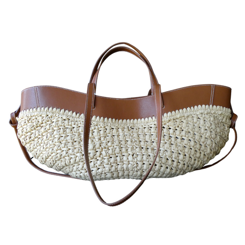 JENNY Raffia / Cognac Tote Bag *LATE-SEPT*