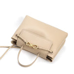 MEGAN, Latte Smooth Leather Bag