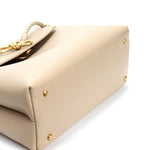MEGAN, Latte Smooth Leather Bag