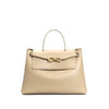 MEGAN, Latte Smooth Leather Bag