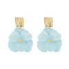 Moira Blue Magnolia Statement Earrings
