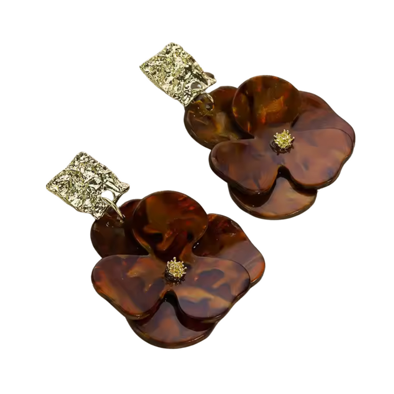 Moira Tortoise Magnolia Statement Earrings *EARLY-OCT*