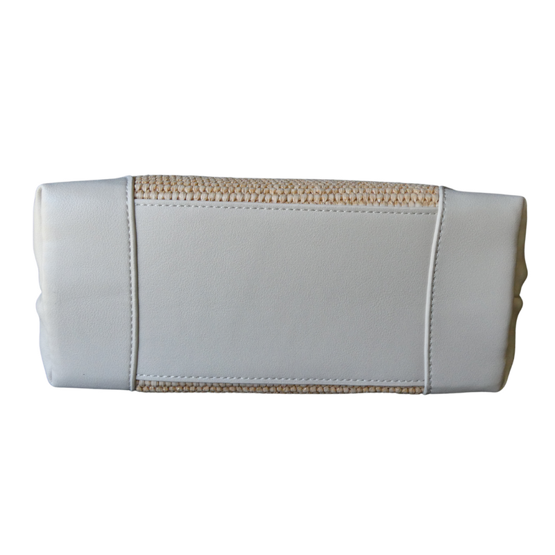 PORTIA Raffia/Milk Handbag