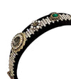 Brooke Embellished Black Headband